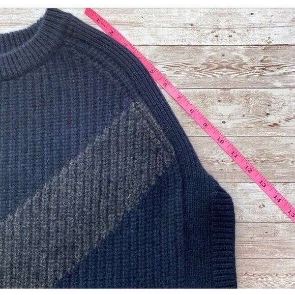 Kit & Ace Follen Cashmere Chunky Knit Oversized Sweater Tunic Top Lux Navy S/M - Picture 9 of 12